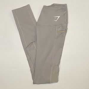Gymshark Gray Side Mesh/ Hip Pocket Leggings Size S